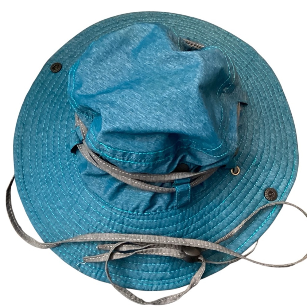 Women’s Teal Sun Hat with Chin Strap